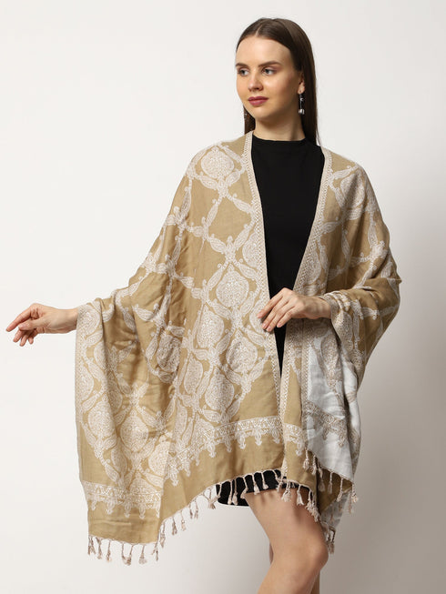 Women's Jamawar Wool Stole